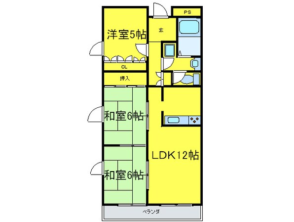 サンシャイン大和の物件間取画像